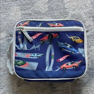 Hot Wheels Blue Lunch Bag